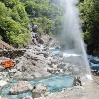 黒薙温泉の温泉噴泉