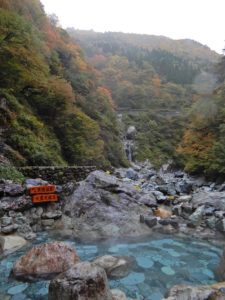 大露天風呂周辺の様子