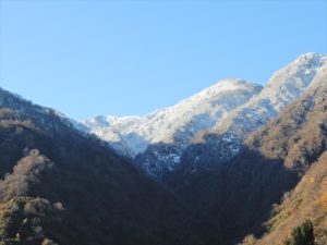 雪が降った僧ヶ岳