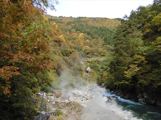 大露天風呂周辺の景色