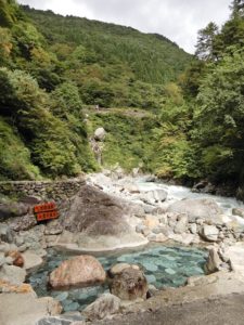 大露天風呂から見た山の様子