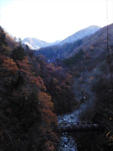 山道歩道からの景色