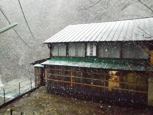 雪の降る黒薙