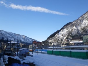 青空広がる宇奈月