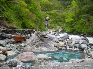 新緑の大露天風呂