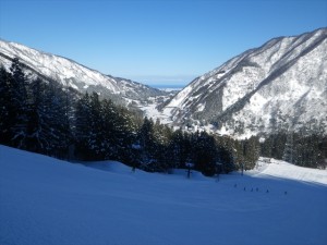 宇奈月スノーパークからの景色