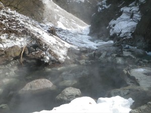 温泉を入れた大露天風呂