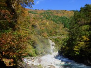 大露天風呂上流の景色