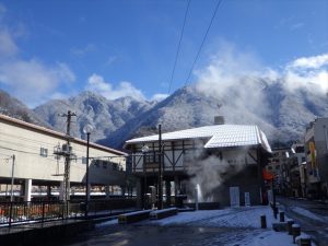 青空の雪景色