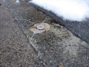 散水の融雪装置